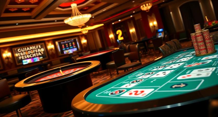 Player account and game selection on LUCKBD6